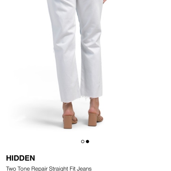 Hidden medium wash two toned ripped Jeans - Picture 2 of 2